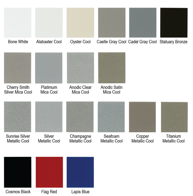 Centria Metal Panel Color Chart