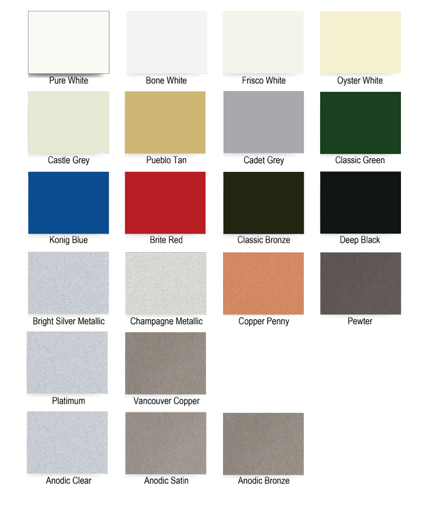 Reynobond Color Chart